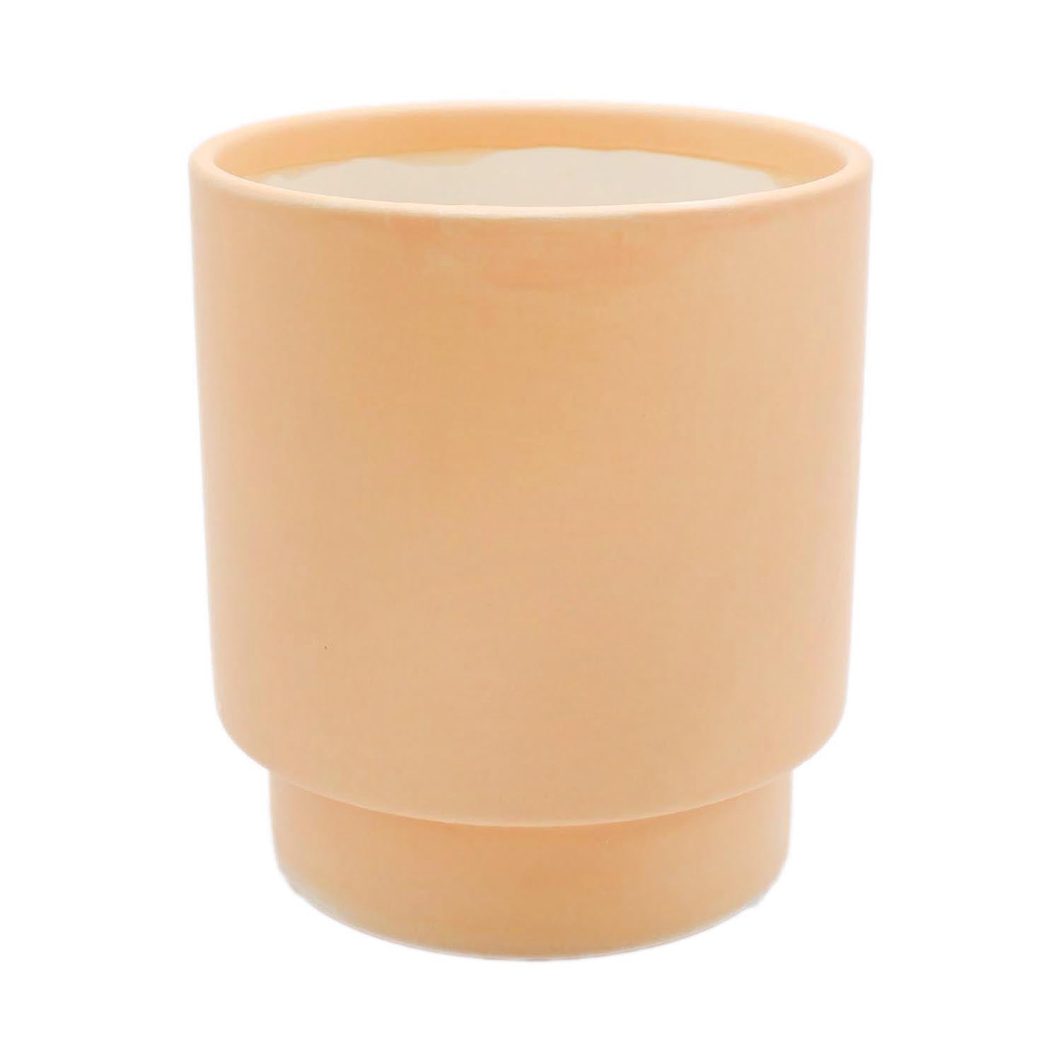 25PAF015 - 5 inch Peach Porcelain Planter