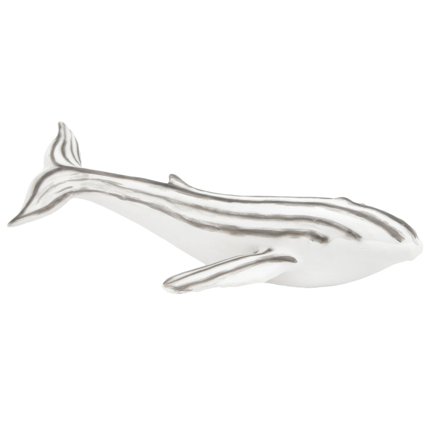 25PAF961 - Silver Porcelain Whale