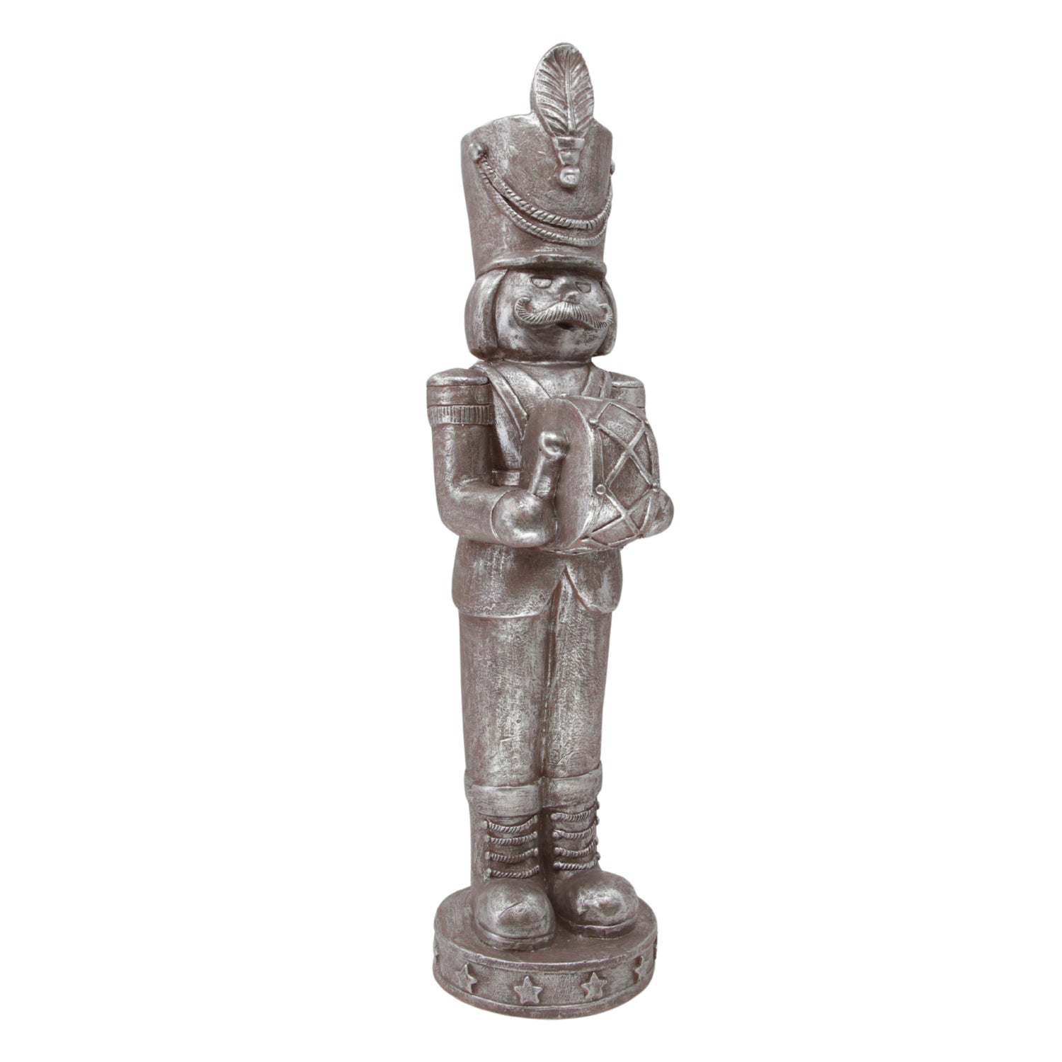 25RXF970 - Large Iron Gray Resin Nutcracker