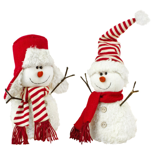 DXQ13582 - 2 Assorted Little Candy Cane Snowmen 