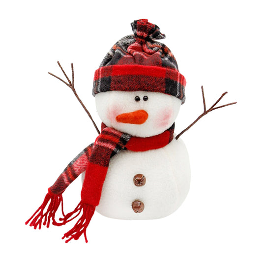 DXQ26295 - Winter Tartan Plush Snowman 