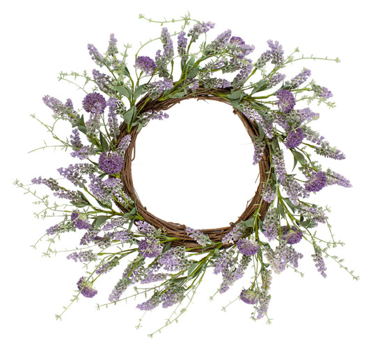 FAQ24610W - Lavender Herb Wreath 