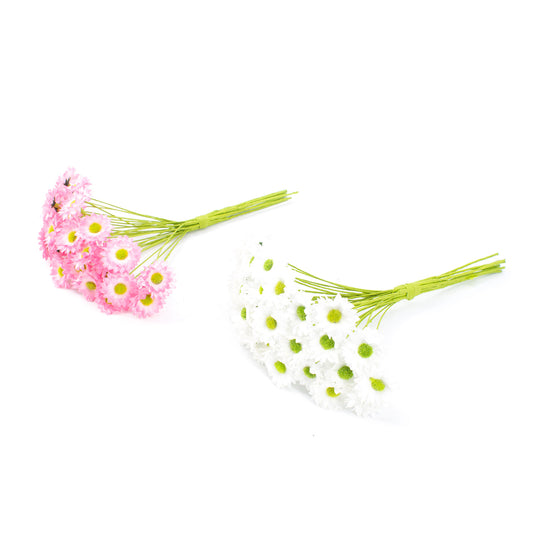 FAQ41761B-2A - 2 Assorted Pink and White Daisy Bunches 