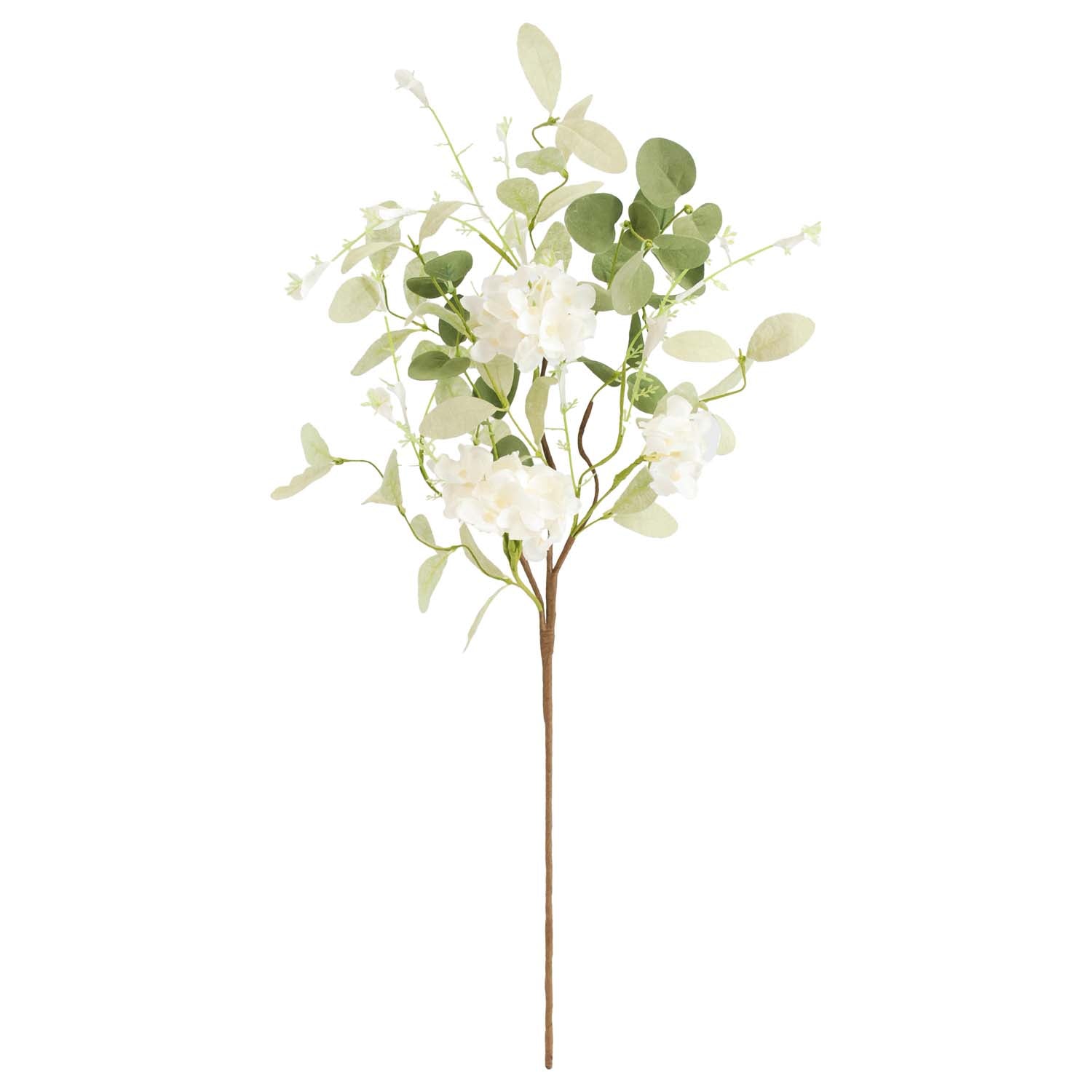 FAQ57823B - Sage Eucalyptus and White Flower Pick