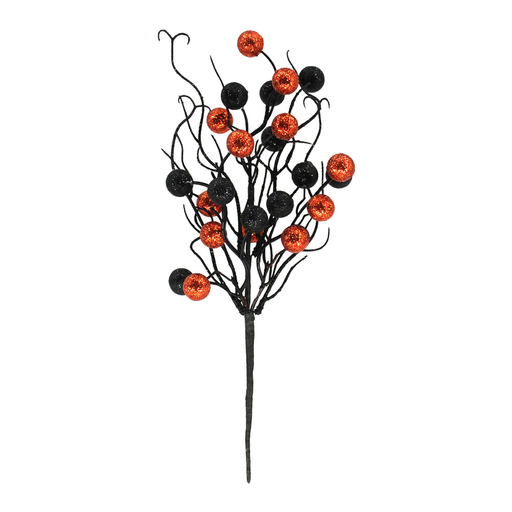 FFD42276B - Black and Orange Glitter Pick
