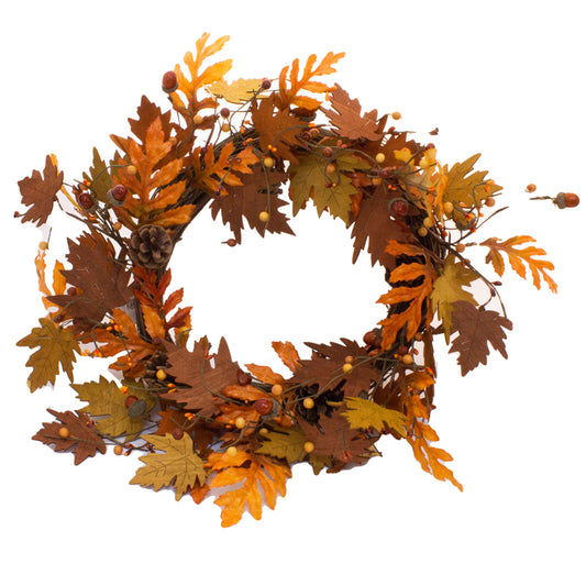 FFQ13675W - Maple and Oak Wreath 
