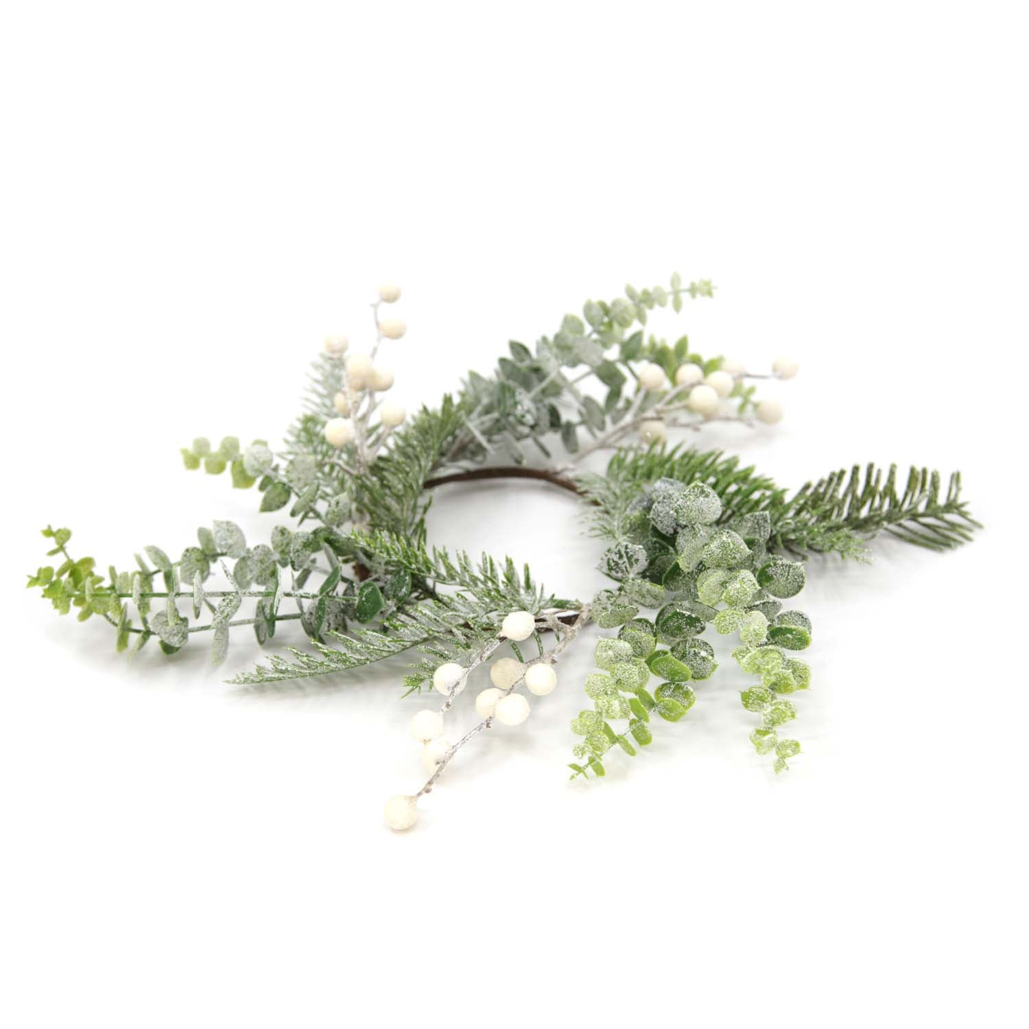 FXD59338-4 - Eucalyptus, Pine, and Berry Candle Ring