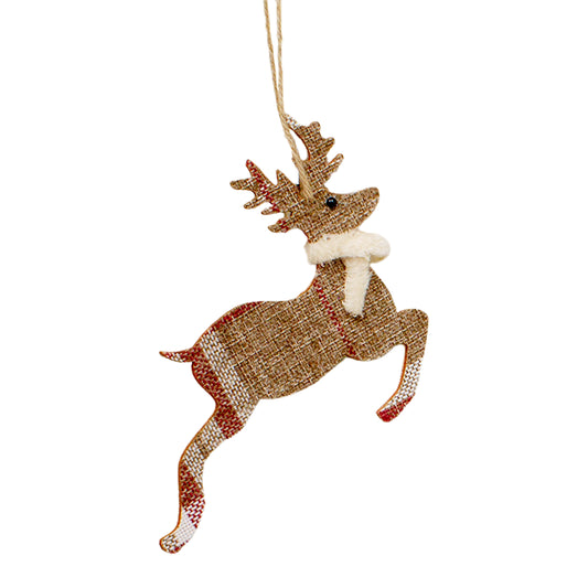 FXQ09842 - Leaping Reindeer Ornament 
