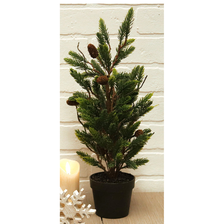 FXQ26710T-18 - Large Two-Tone Fir Tree Planter