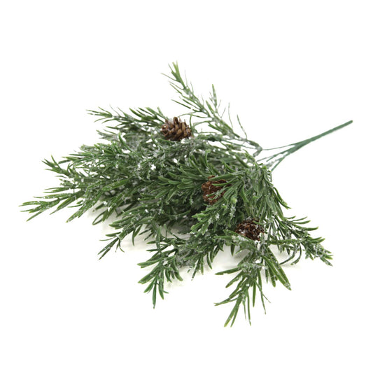 FXQ59527-12 - 12 inch Frosted Pine Pick