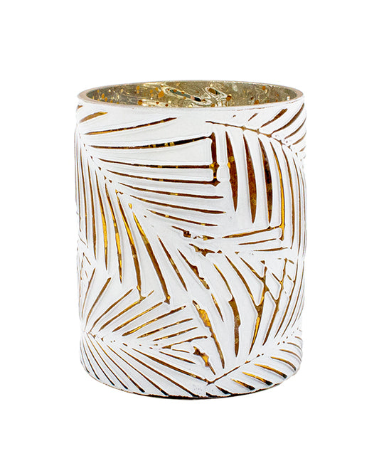 GAS41004 - Leaf Pattern Glass Cup 