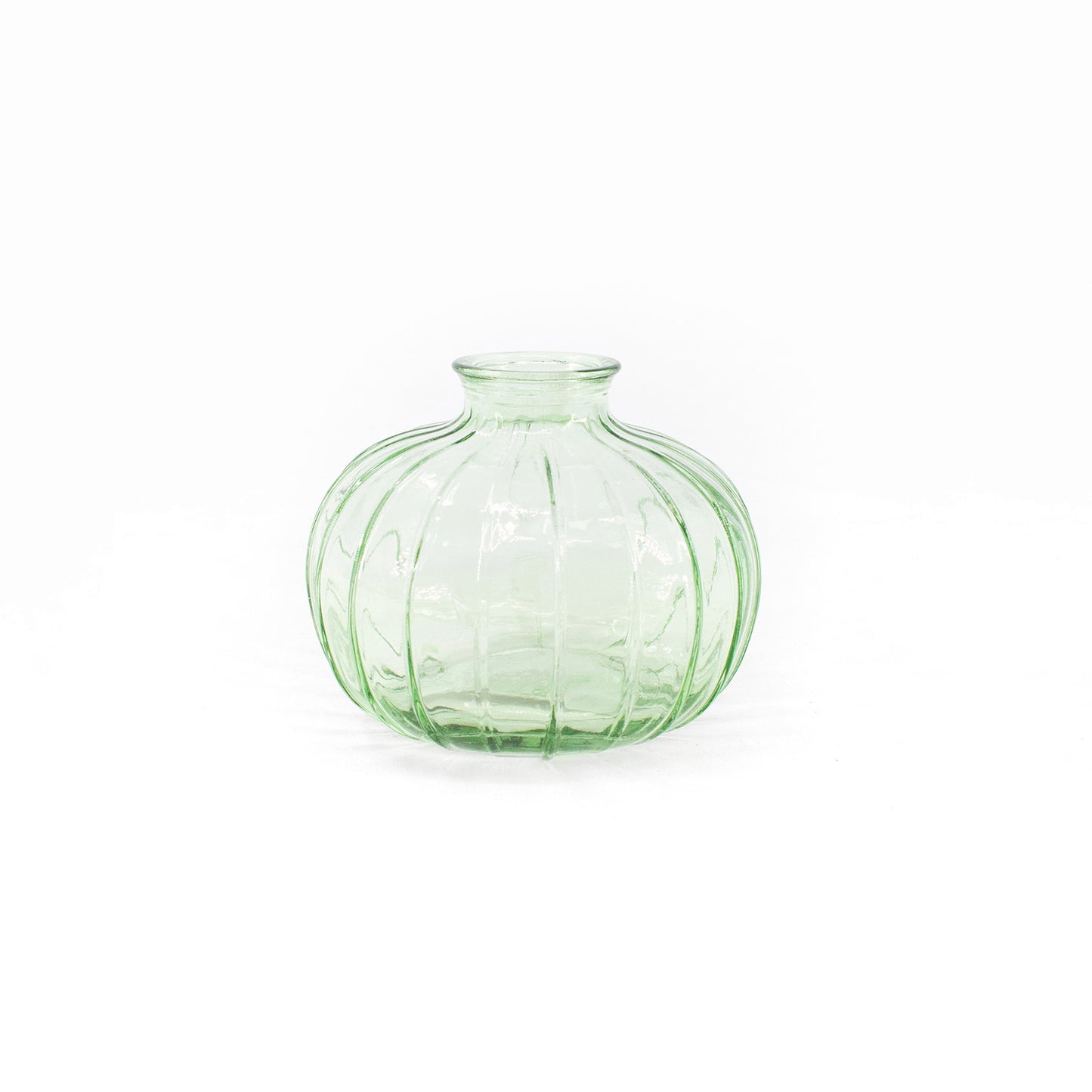 GAS41006 - Light Green Round Glass Vase 