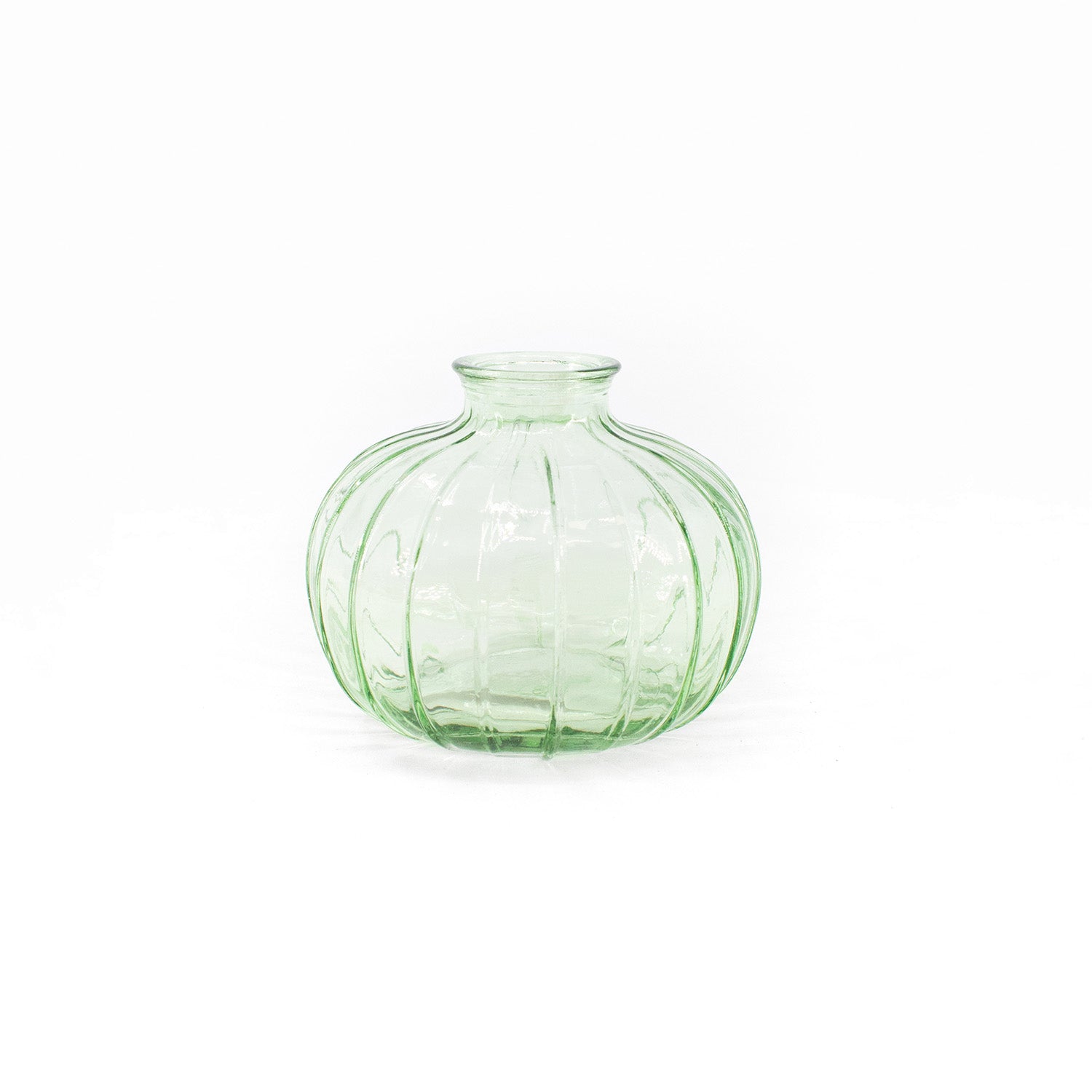 GAS41006 - Light Green Round Glass Vase 