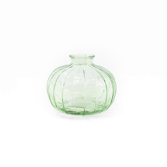 GAS41006 - Light Green Round Glass Vase 