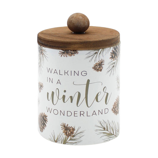 GXF43023 - Woodland Pines Glass Open Jar