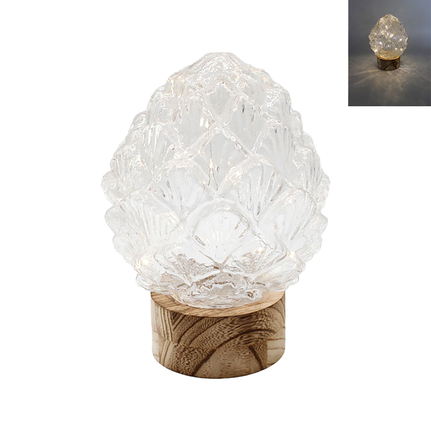 GXS43249 - Large Glass Pinecone