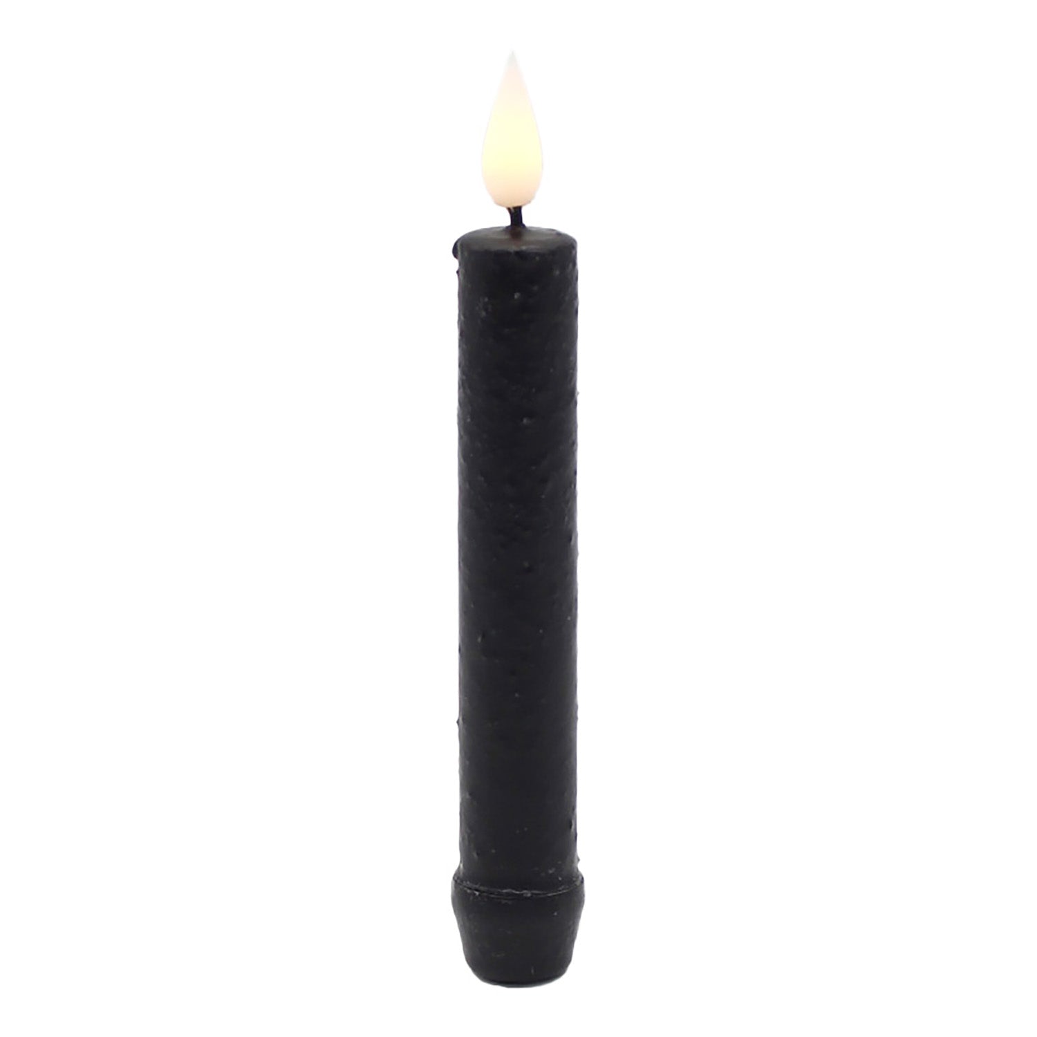 LAS57177-BK - Black LED Taper Candle