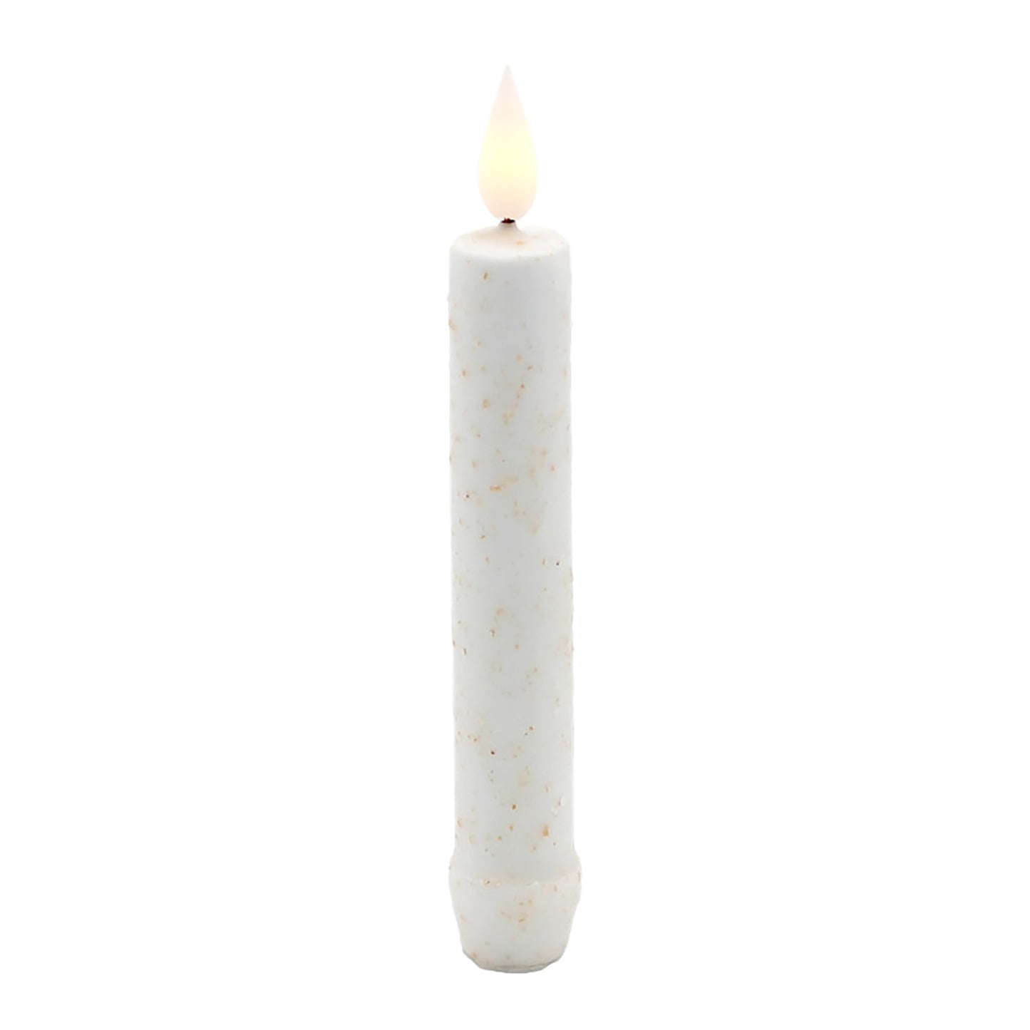 LAS57177-WH - White LED Taper Candle