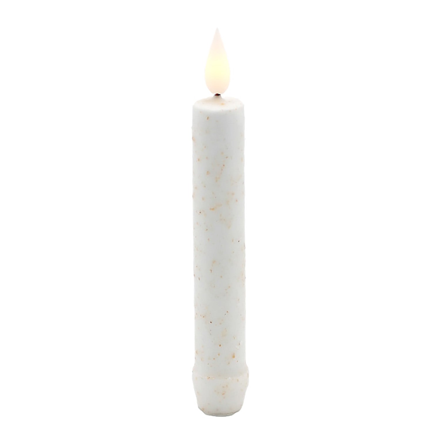 LAS57177-WH - White LED Taper Candle