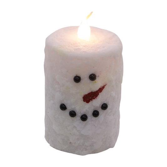 LXS09433T - Medium Snowman Votive Pillar 