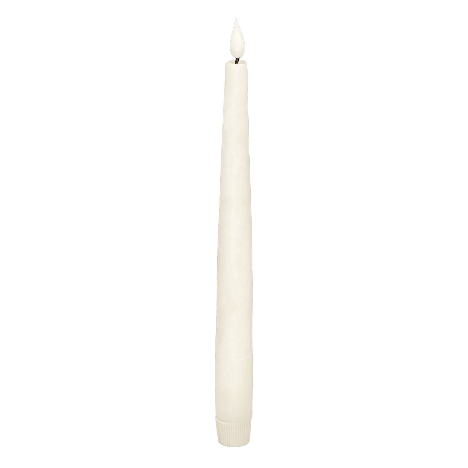 LXS13464T - Tall Ivory Realistic LED Taper 