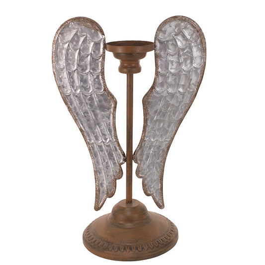 MAF07162 - Metal Angel Wing Candle Holder 