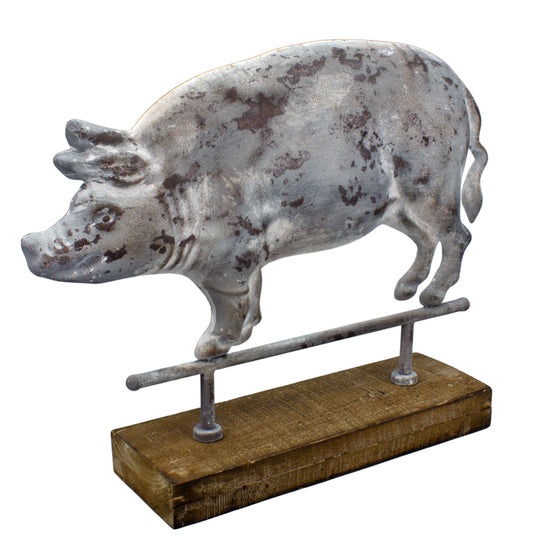 MAF24070 - Metal Pig on Stand 