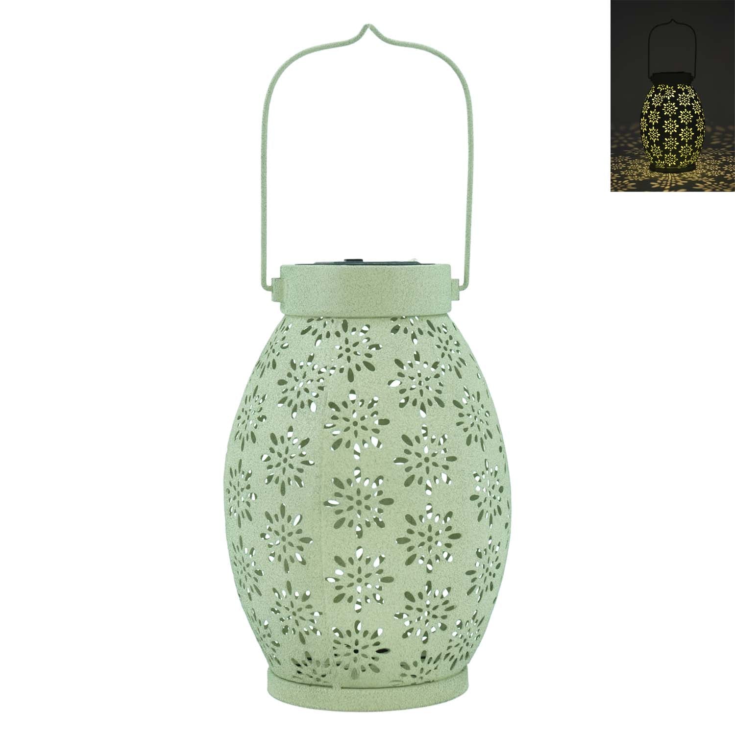 MAF57138 - Green Metal Solar Lantern