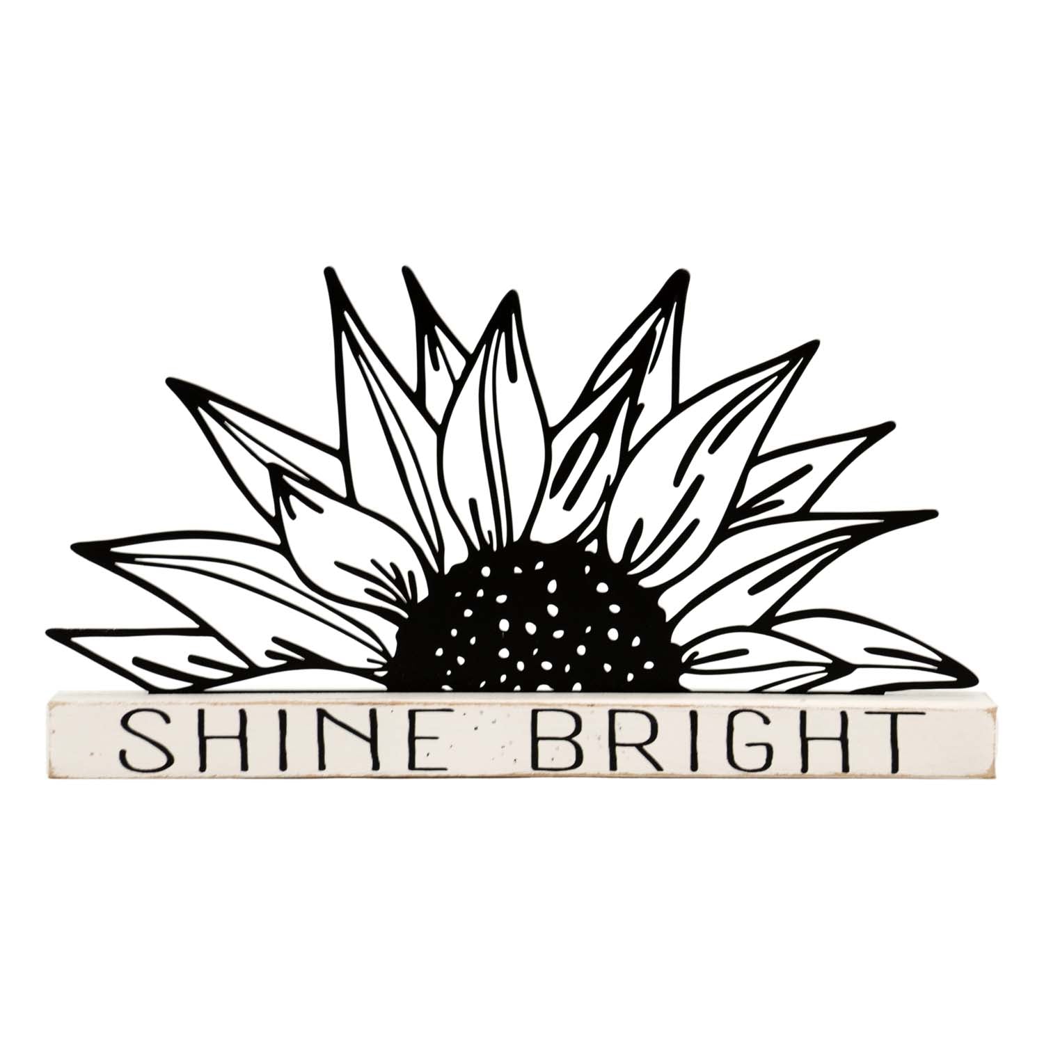 MAF57699 - Metal Shine Bright Sunflower on Stand