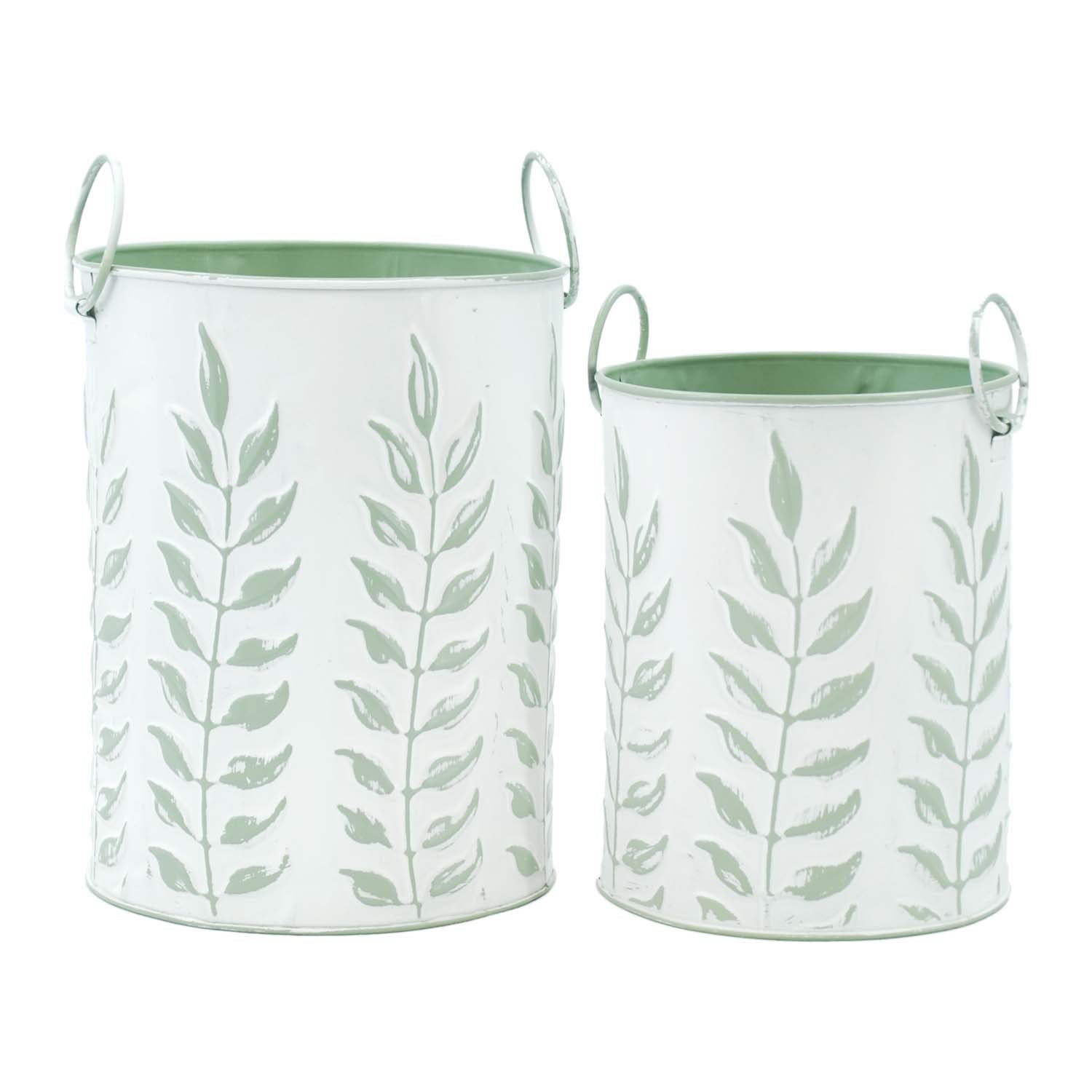 MAF57708-2S - Set of 2 Sage Stem Buckets