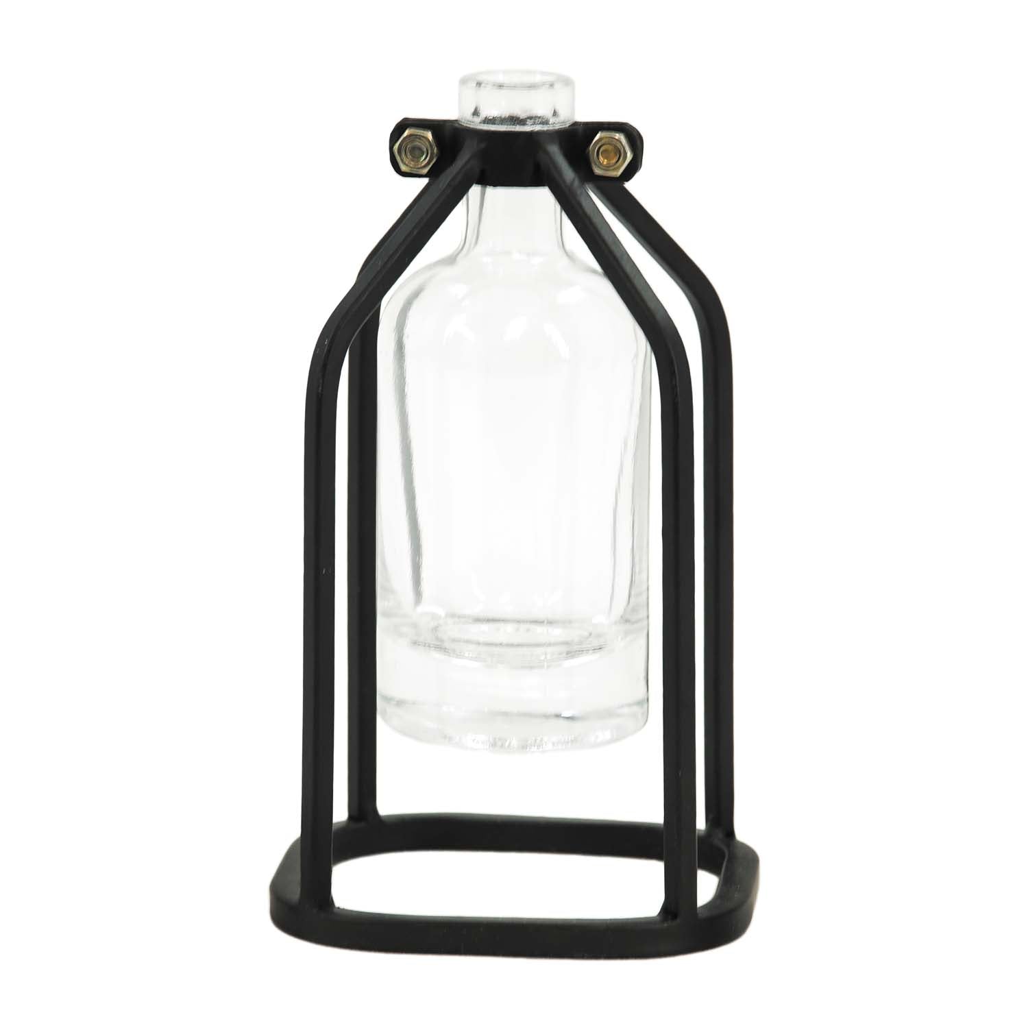 MAF57782 - Black Open Frame Jar Vase