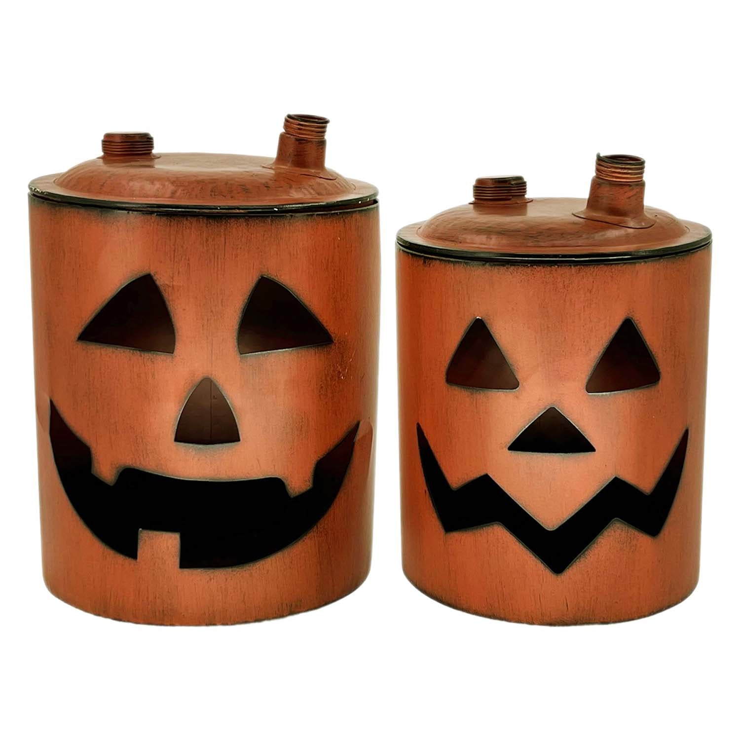 MFF58709-2S - Set of 2 Jack O Lantern Gas Cans