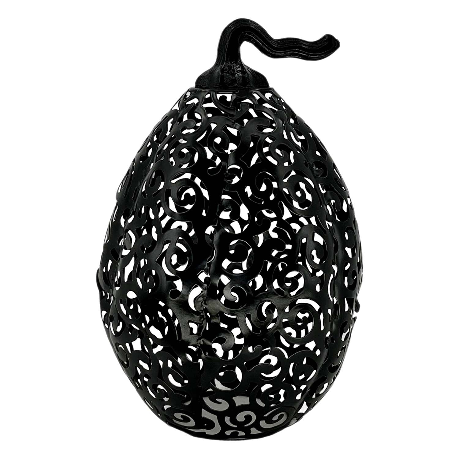 MFF58854-L - Large Black Pumpkin with Cutouts