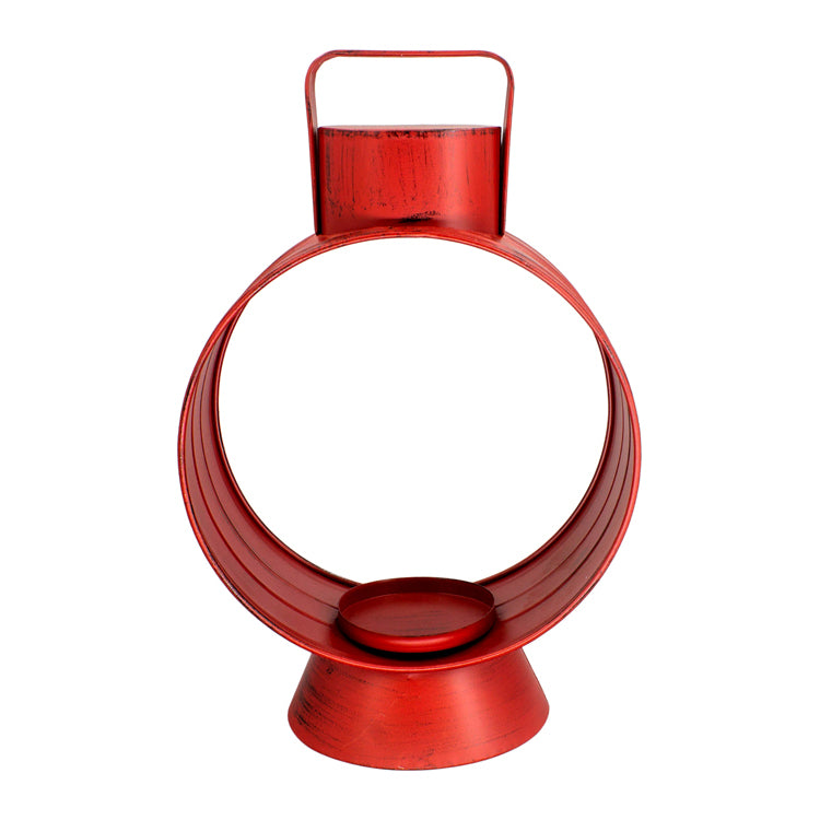 MXF26117 - Large Red Open Round Lantern 