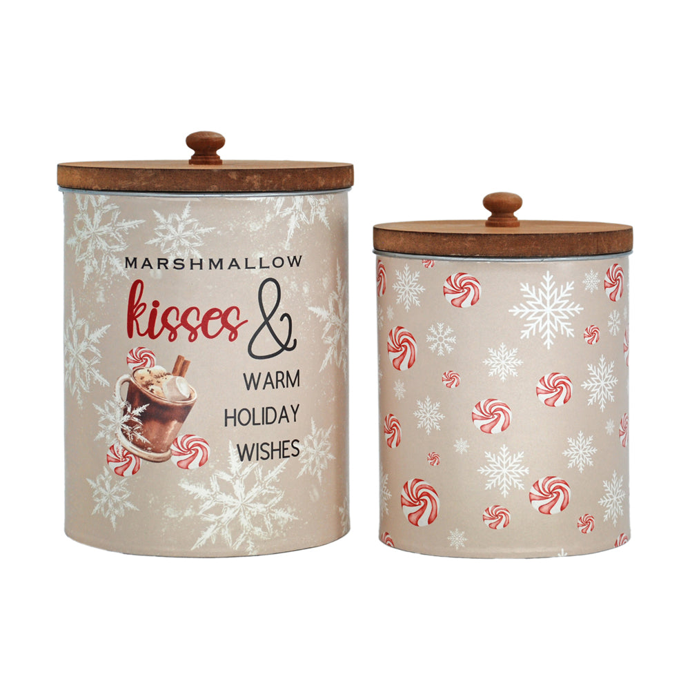 MXF43619-2S - Set of 2 Hot Cocoa Bar Buckets with Lids