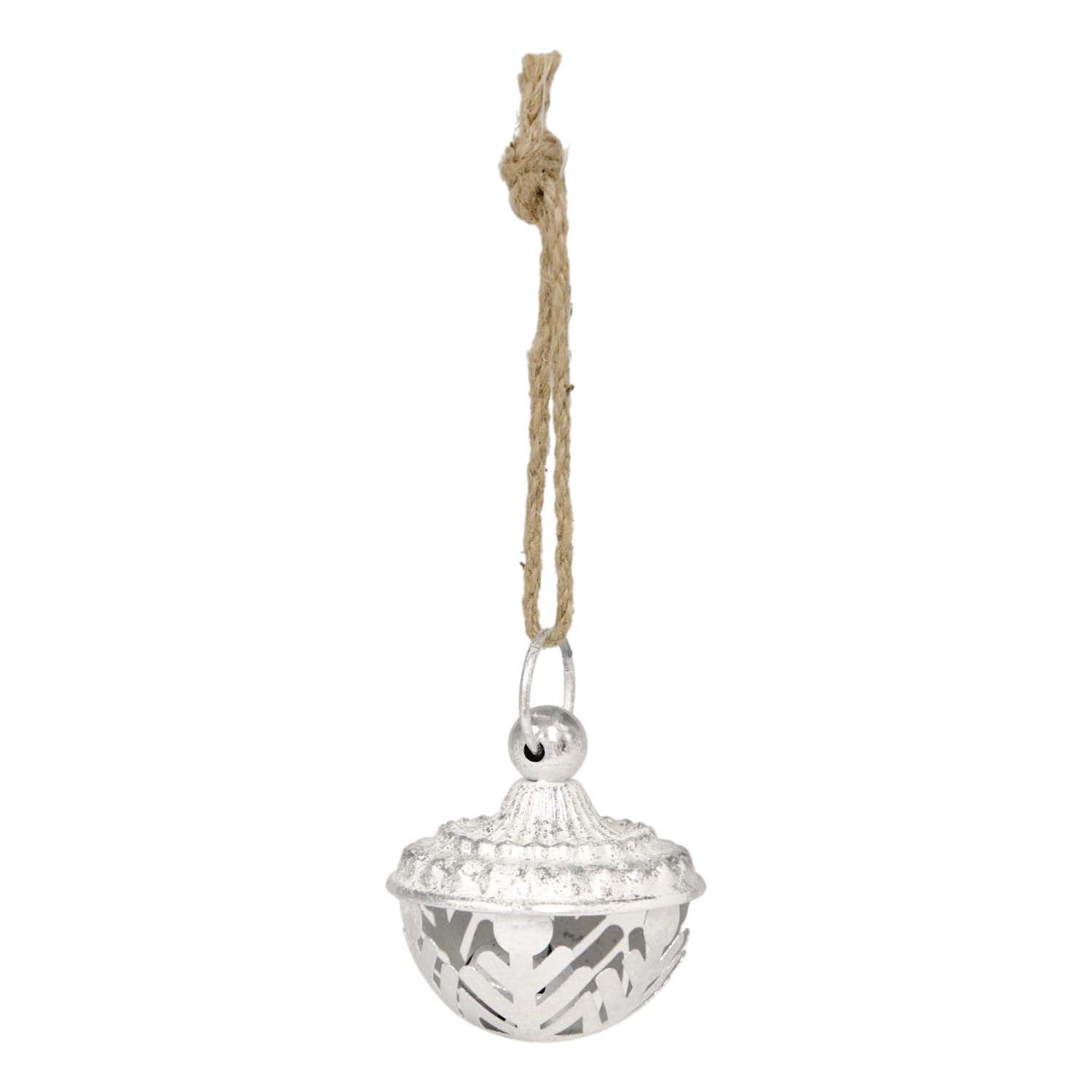MXF59516 - Silver Snowflake Round Bell