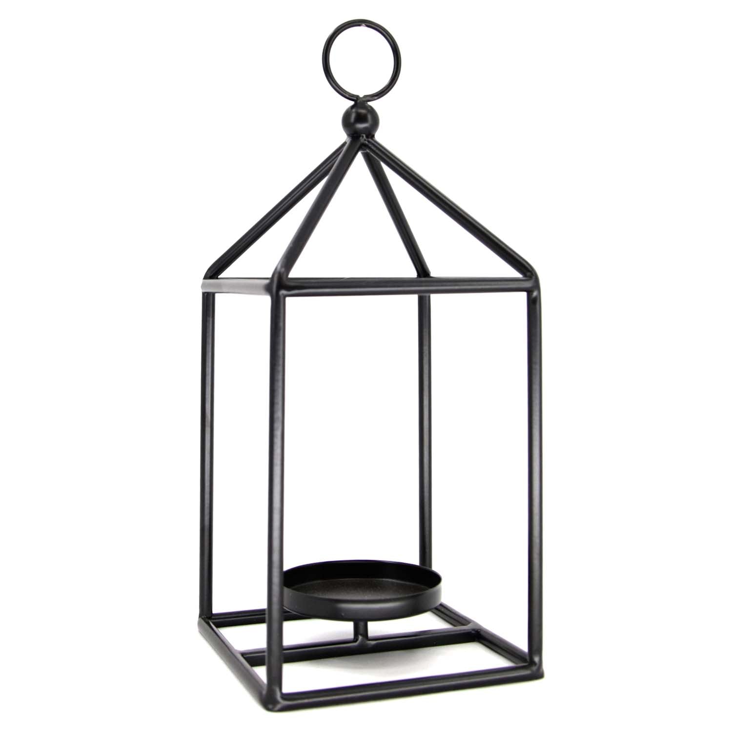 MXF59824 - Simple Black Open House Lantern