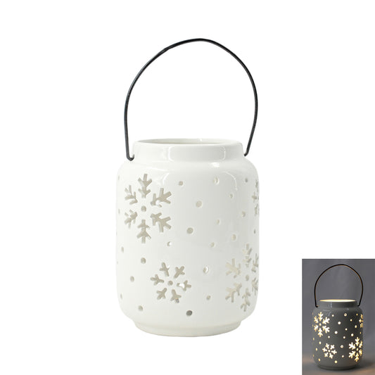 PFF42190 - Lighted White Porcelain Joy Jar
