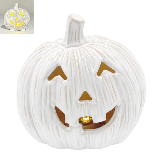 PFF58073 - Lighted White Jack O Lantern