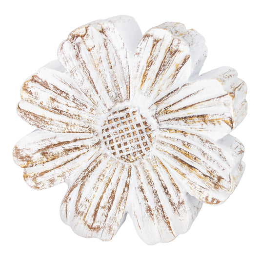RAF34028 - Large Wood Style Resin Flower 