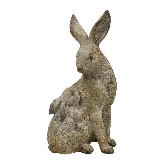 RAF34708 - Mama and Baby Resin Bunny (Single Piece) 