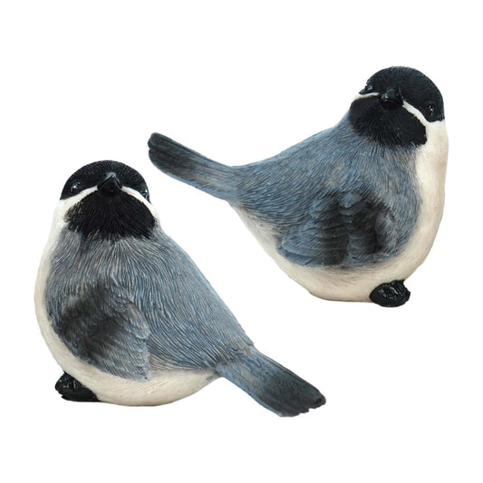RAF57042-2A - 2 Assorted Blue and White Resin Birds