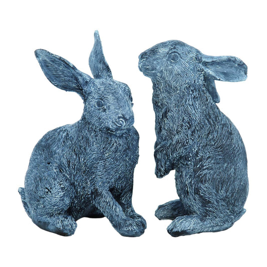 RAF57129-2A - 2 Assorted Dark Gray Bunnies
