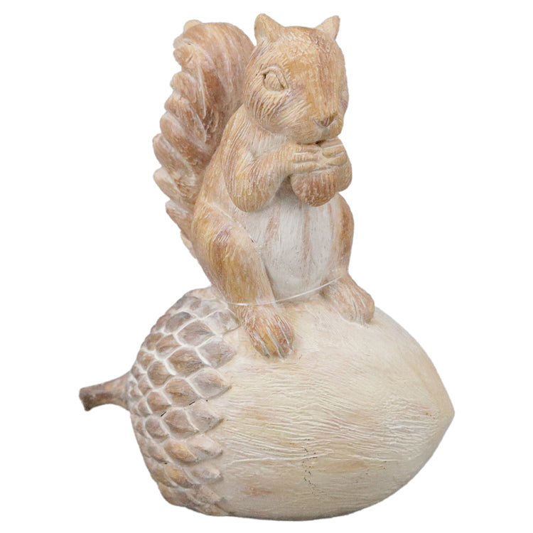 RFF38026 - Large Resin Squirrel on Acorn 