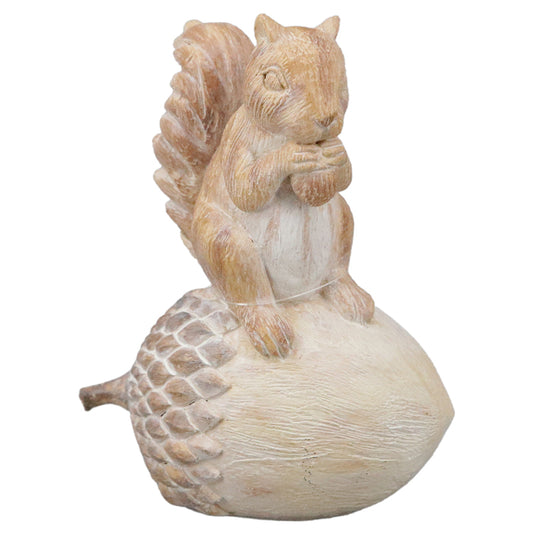 RFF38026 - Large Resin Squirrel on Acorn 