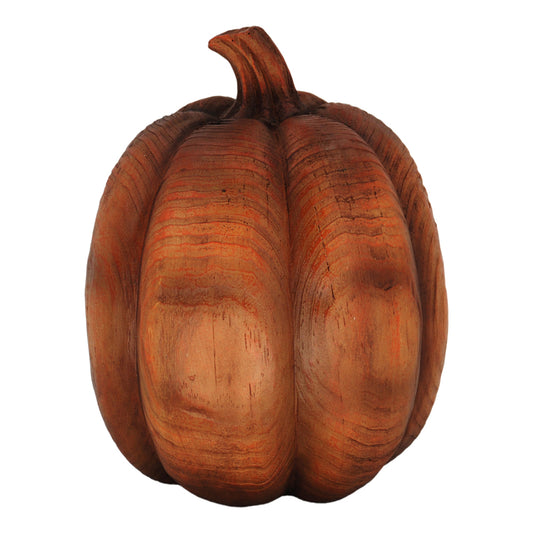 RFF42211 - Large Wood Look Resin Pumpkin