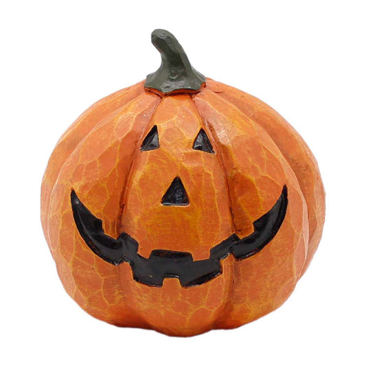 RFF58048 - Wide Orange Resin Jack O Lantern