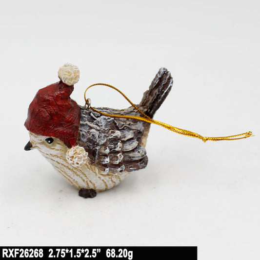 RXF26268 - Little Winter Resin Bird 
