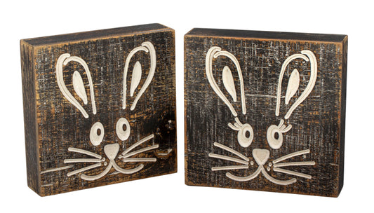 WAF24669-2A - 2 Assorted Bunny Blocks 