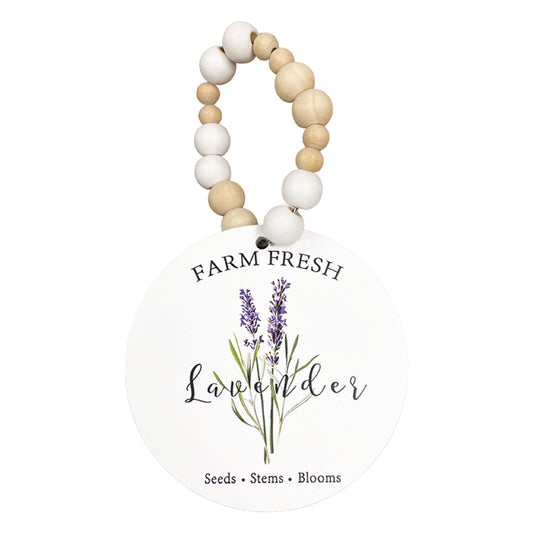 WAF34059 - Lavender Round Bead Hanger 
